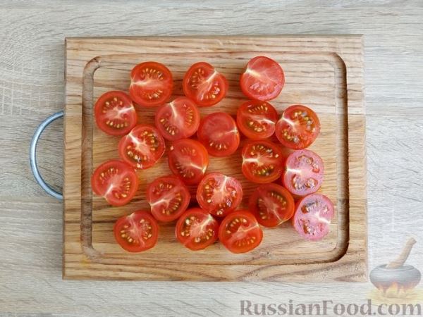 Салат из жареных помидоров и болгарского перца